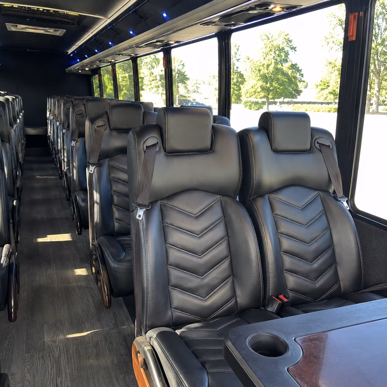 25 passenger minibus interior