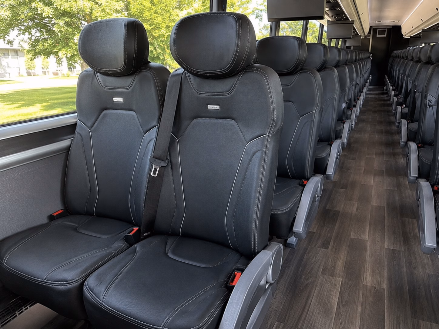 longmont charter bus interior